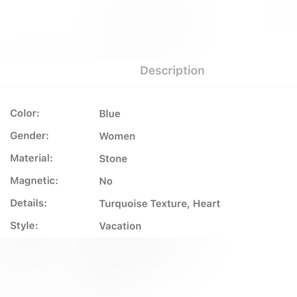 Heart Turquoise Decor Bracelet - Picture 4 of 4